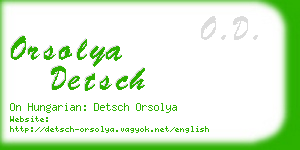 orsolya detsch business card